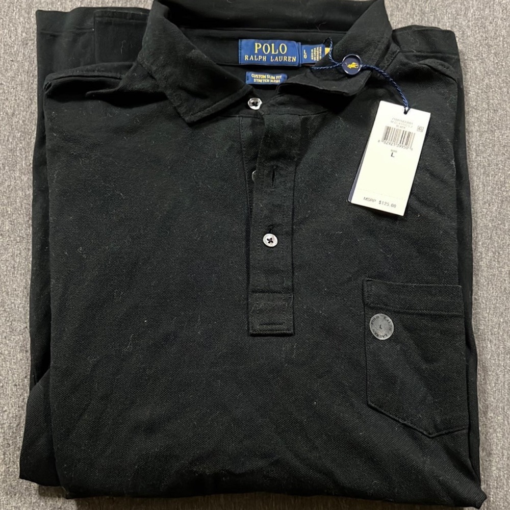 Nice black polo long sleeve shirt